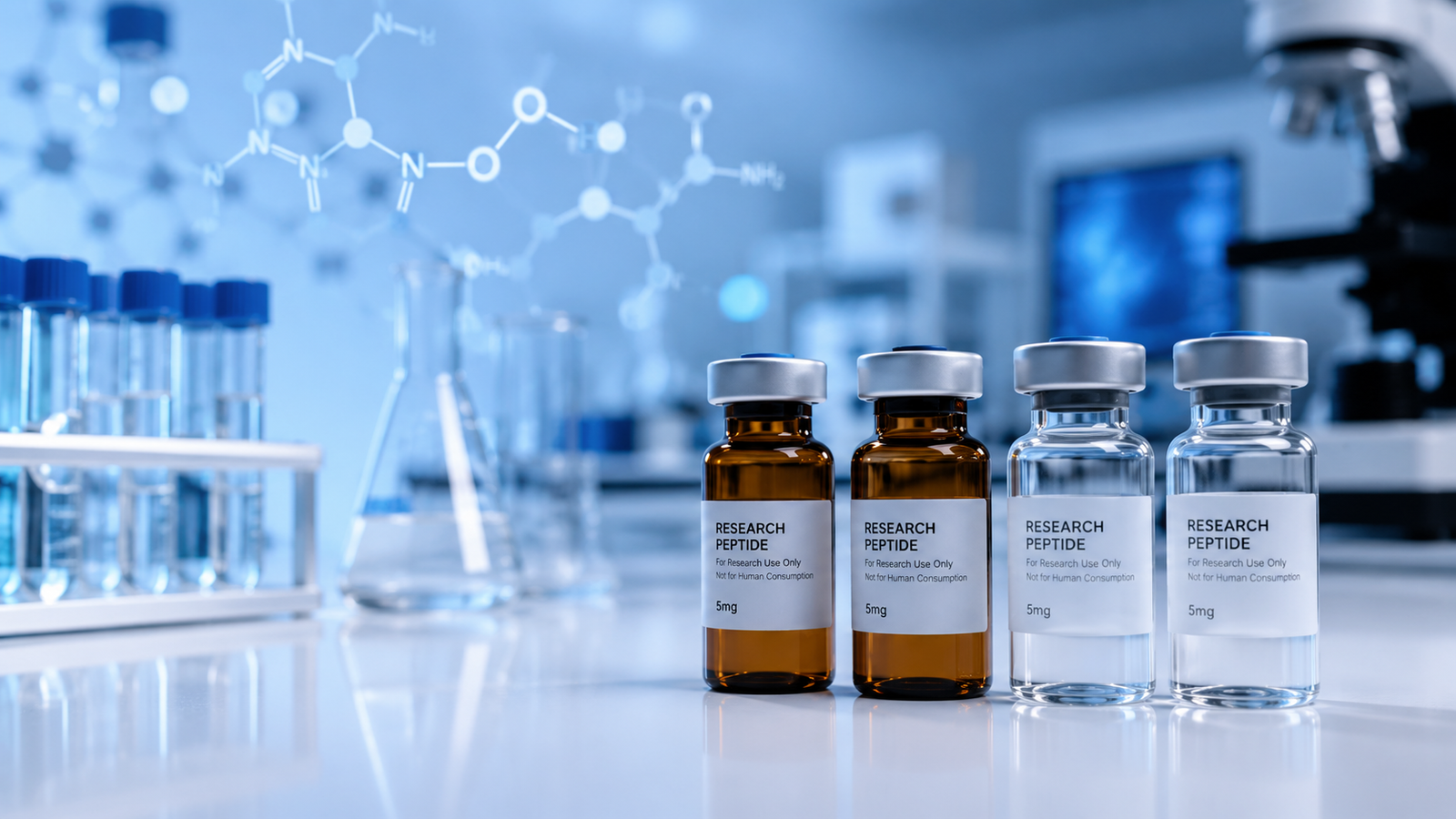 Amber vs. Clear Vials for Research Peptides: Why Amber Glass Is the Preferred Choice